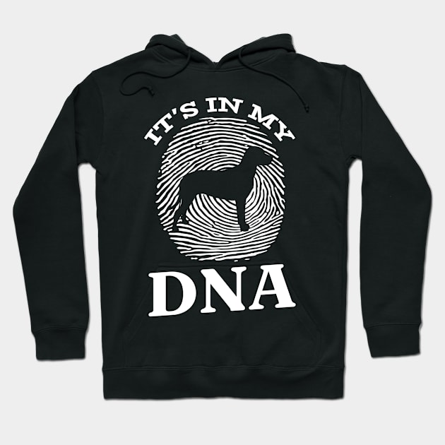 Finnish Hound It`s In My DNA Fingerprint I Finnish Hound Hoodie by Shirtjaeger